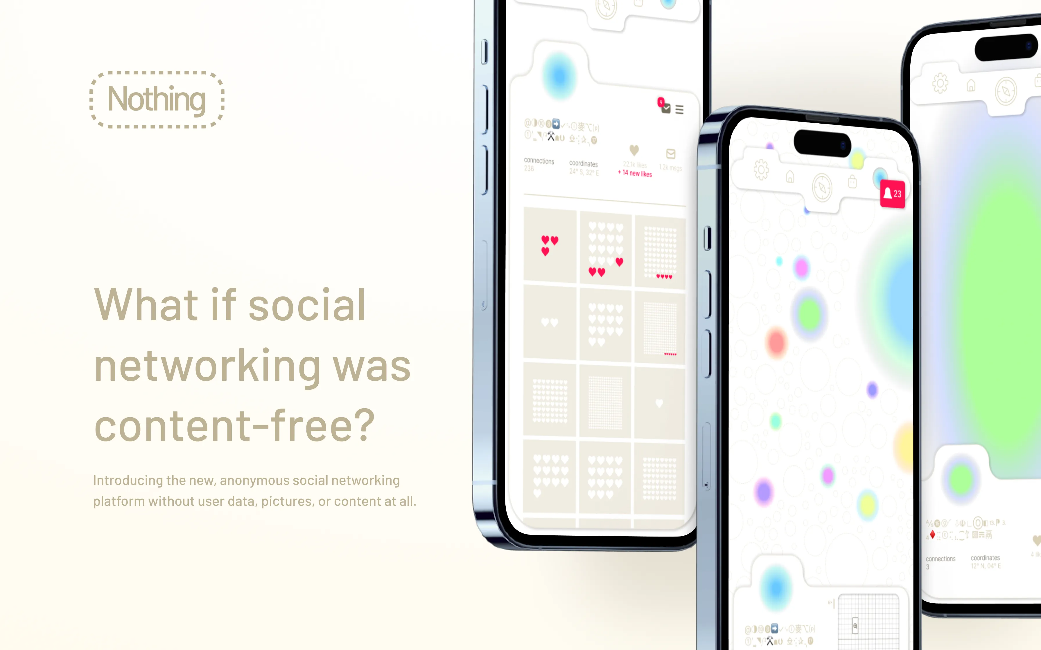 Nothing Social app interface