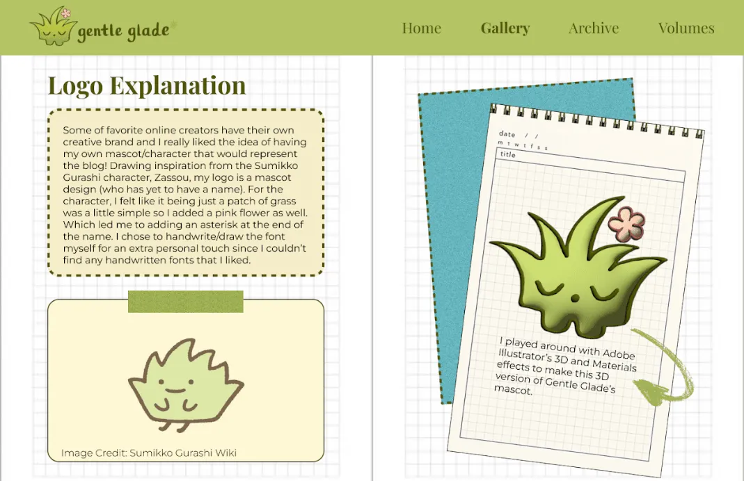 Student work - Gentle Glade