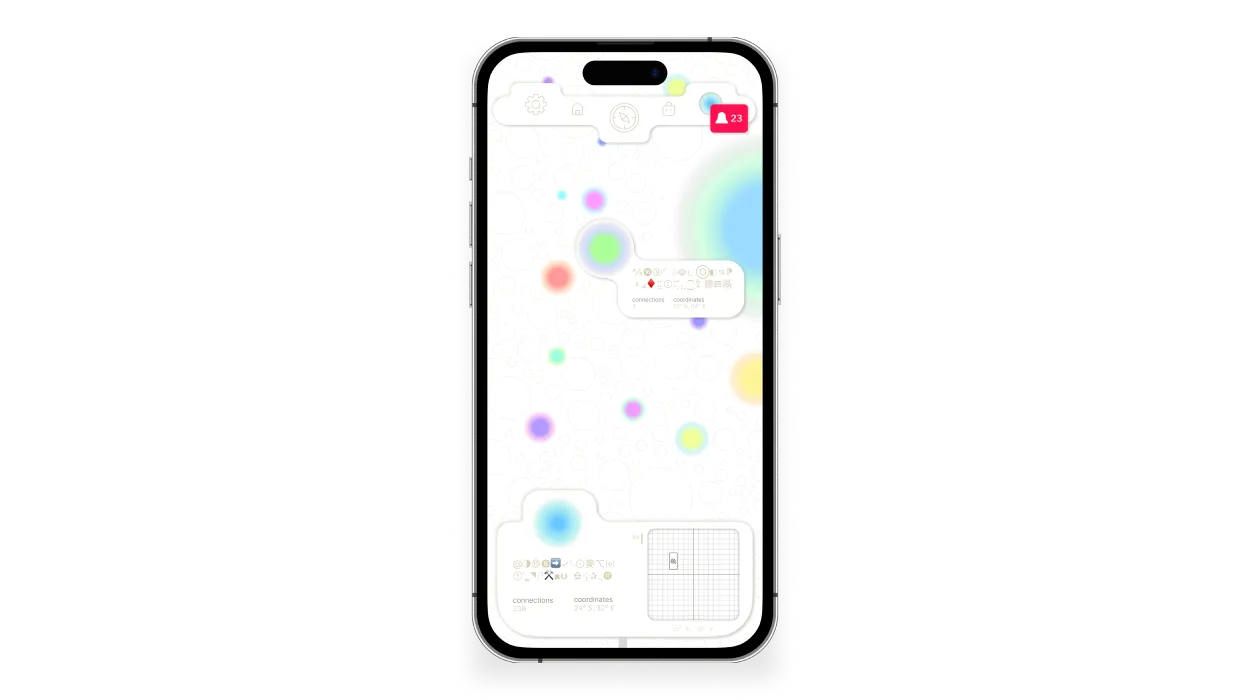 Fake marketing slide for Nothing social media. Text reads What if social networking was content free? With three phones next to it displaying the app.