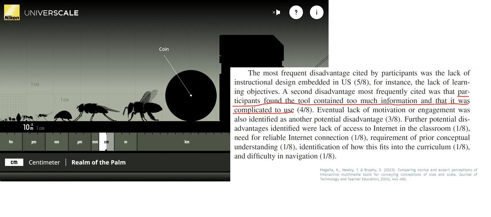 Screenshot of Universcale