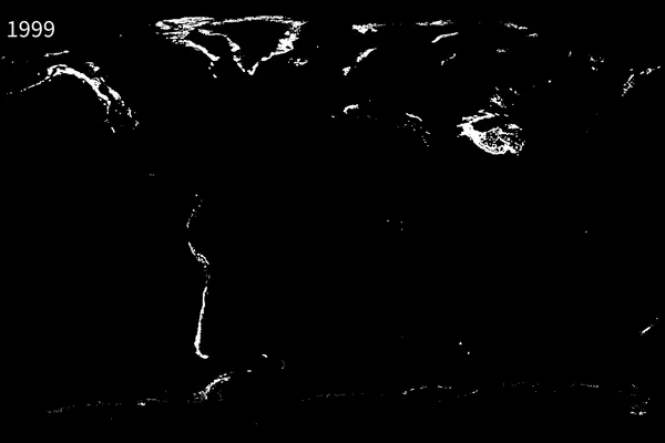 Data visualization of the world's glaciers shrinking over time