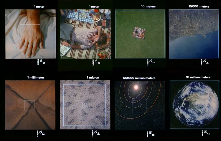 Screenshots from Eames' Powers of Ten video