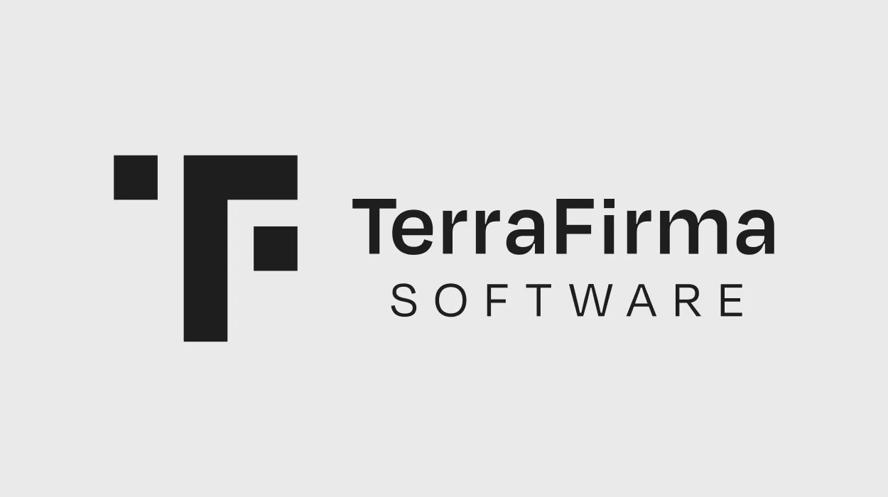 Terrafirma logo and other branded materials including webpages